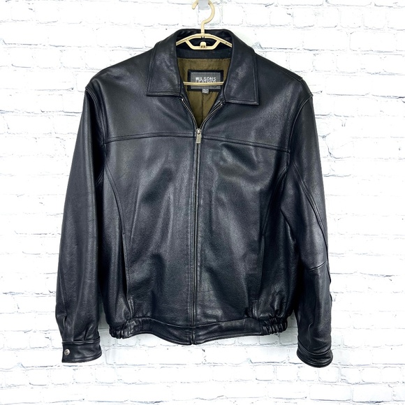 Wilsons Leather Other - |•WILSONS LEATHER•| Men's Leather Bomber Jacket Size XLT